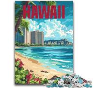 Jigsaw Puzzle 1000 Pieces for Teenagers Hawaii Beach Teenager Puzzles,Educational Toy Funny Family Games Unique Home Decor (50x75cm)