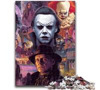 Jigsaw Puzzle 1000 Pieces for Teenagers Horror Movies Teenager Jigsaw,Fun Games Every Piece Is Unique - Challenging Family Fun Game (26x38cm)