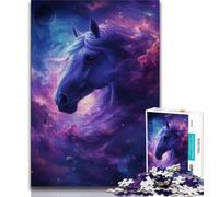 Jigsaw Puzzle 1000 Pieces for Teenagers Horses in The Universe Adult Puzzles,learning Educational Is Ideal As A Gift for The Whole Family (size 75x50cm)