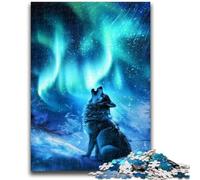 Jigsaw Puzzle 1000 Pieces for Teenagers Howling Wolf Teenager Jigsaw,for Educational Game Challenge Toy Unique Home Decor And Gifts (50x75cm)