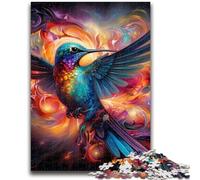 Jigsaw Puzzle 1000 Pieces for Teenagers Hummingbird Art 1000 Piece Puzzle,Interesting Stress Reduction Parent-child Interaction (50x75cm)
