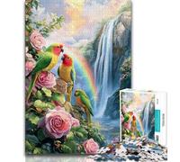 Jigsaw Puzzle 1000 Pieces for Teenagers Jungle Parrot Adult Jigsaw,Stress Reliever Difficult Challenge Secret Santa Gifts (size 38x26cm)