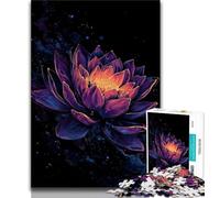 Jigsaw Puzzle 1000 Pieces for Teenagers Lotus Art 1000 Pieces for Teenagers,Quiz Game Wall Decoration Unique Birthday And Xmas Gifts (size 38x26cm)