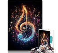 Jigsaw Puzzle 1000 Pieces for Teenagers Magic Musical Symbols 1000 Piece Puzzle,with Matching Poster And Trivia Sheet for And Age 14 Years Up (size 38x26cm)