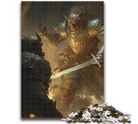 Jigsaw Puzzle 1000 Pieces for Teenagers Mighty Medieval Knight Teenager Puzzles,Educational Toy Funny Family Games Unique Home Decor (26x38cm)