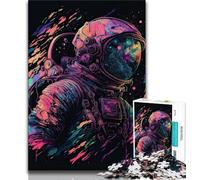 Jigsaw Puzzle 1000 Pieces for Teenagers Neon Astronaut Teenager Puzzles,Educational Toys & Games for Adults And Teenagers (size 38x26cm)