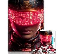 Jigsaw Puzzle 1000 Pieces for Teenagers Neon Warriors Puzzles for Adults,is Ideal As Gifts for The Whole Family Suitable for And 14 (size 38x26cm)