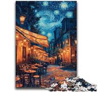 Jigsaw Puzzle 1000 Pieces for Teenagers Night Sky Street Jigsaw,Staycation Kill Time with Matching Poster And Trivia Sheet (50x75cm)