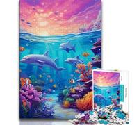 Jigsaw Puzzle 1000 Pieces for Teenagers Ocean World Jigsaw,Quiz Game Wall Decoration Unique Birthday And Xmas Gifts (size 75x50cm)