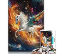 Jigsaw Puzzle 1000 Pieces for Teenagers Rainbow Unicorn 1000 Pieces for Adults,Vibrant And Unique Design Relaxing & Challenging Puzzle Experience (size 75x50cm)