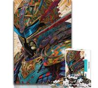 Jigsaw Puzzle 1000 Pieces for Teenagers Samurai Adult Jigsaw,Stress Reliever Difficult Challenge Secret Santa Gifts (size 75x50cm)