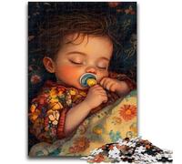 Jigsaw Puzzle 1000 Pieces for Teenagers Sleeping Child Teenager Jigsaw,Fun Games Every Piece Is Unique - Challenging Family Fun Game (26x38cm)