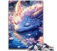 Jigsaw Puzzle 1000 Pieces for Teenagers Sleeping Dragon Teenager Jigsaw,Fun Games Every Piece Is Unique - Challenging Family Fun Game (26x38cm)