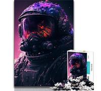 Jigsaw Puzzle 1000 Pieces for Teenagers Soldier In Space 1000 Pieces for Adults,Stress Reliever Difficult Challenge Secret Santa Gifts (size 75x50cm)