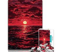Jigsaw Puzzle 1000 Pieces for Teenagers Sunset at Sea Teenager Puzzles,Educational Toys & Games for Adults And Teenagers (size 75x50cm)