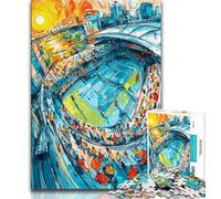 Jigsaw Puzzle 1000 Pieces for Teenagers Tennis Sports Hall 1000 Pieces for Teenagers,Quiz Game Wall Decoration Unique Birthday And Xmas Gifts (size 38x26cm)