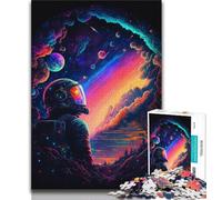 Jigsaw Puzzle 1000 Pieces for Teenagers The Last Astronaut Teenager Puzzles,with Matching Poster And Trivia Sheet for Ages 14+ 38x26cm