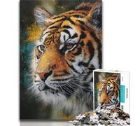 Jigsaw Puzzle 1000 Pieces for Teenagers Tiger Portrait Puzzles for Adults,is Ideal As Gifts for The Whole Family Suitable for And 14 (size 75x50cm)