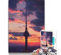 Jigsaw Puzzle 1000 Pieces for Teenagers Tokyo Sunset Teenager Puzzles,Educational Toys & Games for Adults And Teenagers (size 75x50cm)