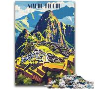 Jigsaw Puzzle 1000 Pieces for Teenagers Vibrant Machu Picchu Teenager Puzzles,Educational Toy Funny Family Games Unique Home Decor (26x38cm)