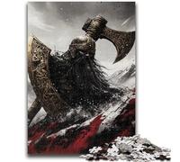 Jigsaw Puzzle 1000 Pieces for Teenagers Viking Tomahawk Teenager Jigsaw,Interesting Stress Reduction Parent-child Interaction (75x50cm)