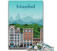 Jigsaw Puzzle 1000 Pieces for Teenagers Visit Istanbul Puzzles for Teenagers,Family Game Stress Reliever Difficult Challenge Suitable for Couples (50x75cm)