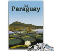 Jigsaw Puzzle 1000 Pieces for Teenagers Visit Paraguay Teenager Puzzles,Educational Toy Funny Family Games Unique Home Decor (26x38cm)