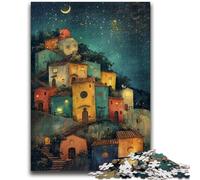 Jigsaw Puzzle 1000 Pieces for Teenagers Whimsical Cityscape Puzzles,Educational Games Home Decoration Unique Home Decor And Gifts (50x75cm)