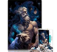 Jigsaw Puzzle 1000 Pieces for Teenagers Zeus And His Companion Puzzles for Teenagers,Family Game Stress Reliever Difficult Challenge Suitable for Couples 38x26cm