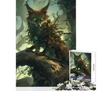 Jigsaw Puzzle 1000 Pieces Forest Spirit Fox Jigsaw Puzzles for Adults Hand Speed Race Difficult And Challenge for Is Ideal As A Gifts (38x26cm)
