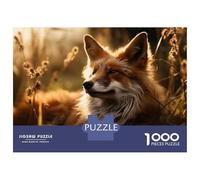 Jigsaw Puzzle 1000 Pieces Fox in The Sunlight Adult Jigsaw Puzzle Brain Teaser Game Staycation Kill Time Deal As Gifts for The Whole Family 70x50cm/1000pcs