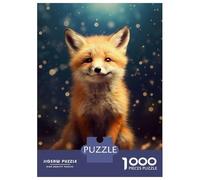 Jigsaw Puzzle 1000 Pieces Fox Loving Jigsaws for Adults Brain Teaser Game Improve Memory Deal As Gifts for The Whole Family 38x26cm/1000pcs