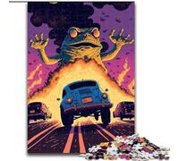 Jigsaw Puzzle 1000 Pieces Frog Monster Jigsaw Puzzles Made of cardboard,Intricate Design for Teenagers, DIY Decor, And Brain-Boosting Fun 1000pcs(26x38cm)