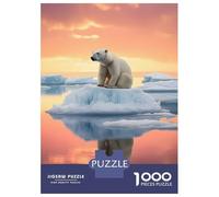 Jigsaw Puzzle 1000 Pieces Frozen Majesty Polar Bear Puzzles for Adults Toy Wall Decor Hand Speed Race Deal As Gifts for The Whole Family 52x38cm/1000pcs