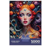 Jigsaw Puzzle 1000 Pieces Galactic Floral Dream Jigsaws for Adults Brain Teaser Game Improve Memory Deal As Gifts for The Whole Family 52x38cm/1000pcs