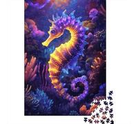 Jigsaw Puzzle 1000 Pieces Galactic Seahorse Art Jigsaw 38x26cm/1000pcs Gift For Kids Challenging Creative Family Game DIY Cardboard