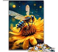 Jigsaw Puzzle 1000 Pieces Galaxy Bees Jigsaw Puzzles for Adults Challenging Brain Teaser, Family Activity, Home Decor, size : 50x75cm
