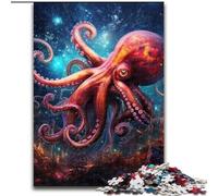 Jigsaw Puzzle 1000 Pieces Galaxy Octopus Impossible Jigsaw Puzzles for Adults for Birthday Holiday Christmas (Szie 26x38cm)