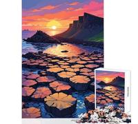 Jigsaw Puzzle 1000 Pieces Giant's Causeway Coast Jigsaws for Adults Puzzle Pattern Assembly Educational Challenge Birthday Present, Gifts, (50x75cm)