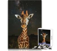 Jigsaw Puzzle 1000 Pieces Giraffe Under The Sky Toys Educational Games Analysis And Logic Secret Santa Gifts Size 50x75cm