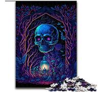 Jigsaw Puzzle 1000 Pieces Glow in Death 1000 Piece Jigsaw Ideal for And Family Fun for Holidays, Birthdays (Size 26x38cm)