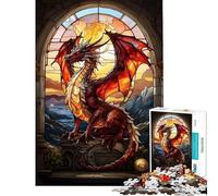 Jigsaw Puzzle 1000 Pieces Glowing Dragon Stain Jigsaws for Adults Relax Games Analysis And Logic Deal As Gifts for The Whole Family (Size 38x26cm)