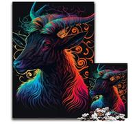 Jigsaw Puzzle 1000 Pieces Goats Jigsaw Puzzles for Parents, Lovers, Friends - Age 14+ 26X38CM/10.23x14.96inch
