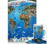 Jigsaw Puzzle 1000 Pieces God Maps Precise Cut Art Cognitive Fun Play Leisure Time Fun Xmas Scene Art (50x75cm)