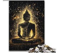 Jigsaw Puzzle 1000 Pieces Golden Buddha Impossible Jigsaw Puzzles for Adults 50X75CM Ideal for Lover, Perfect Christmas, New Year, Valentine's Gift