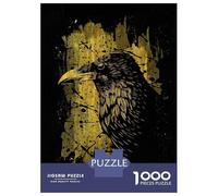Jigsaw Puzzle 1000 Pieces Golden Crow Adult Jigsaw Puzzle Brain Teaser Game Staycation Kill Time Deal As Gifts for The Whole Family 38x26cm/1000pcs