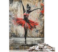 Jigsaw Puzzle 1000 Pieces Graffiti Ballerina Square Puzzles for Adults And Paper Puzzles Home Decoration Puzzle Toys 38x26cm/1000pcs