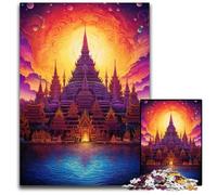 Jigsaw Puzzle 1000 Pieces Grand Palace of Thailand Wooden Jigsaw Puzzles for Adults for Birthdays Holidays Best for Christmas 1000 PCS(75x50cm)