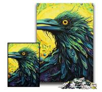 Jigsaw Puzzle 1000 Pieces Green Crow cardboard Jigsaw Puzzles for Adults Size 26x38cm for Birthdays And Holidays