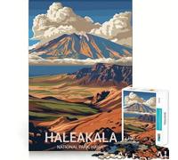 Jigsaw Puzzle 1000 Pieces Haleakala National Park Poster Precise Cut Art Cognitive Fun Play Leisure Time Fun Xmas Scene Art (38x26cm)